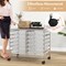 Rolling Organizer Cart with 12 Plastic Drawers Lockable Casters and Metal Frame for Craft and School Supplies